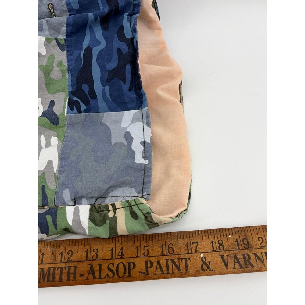 Gap Blue/Green/Gray Camo Cotton Denim, Lined Jacket, Women's Size Large - Picture 6 of 8